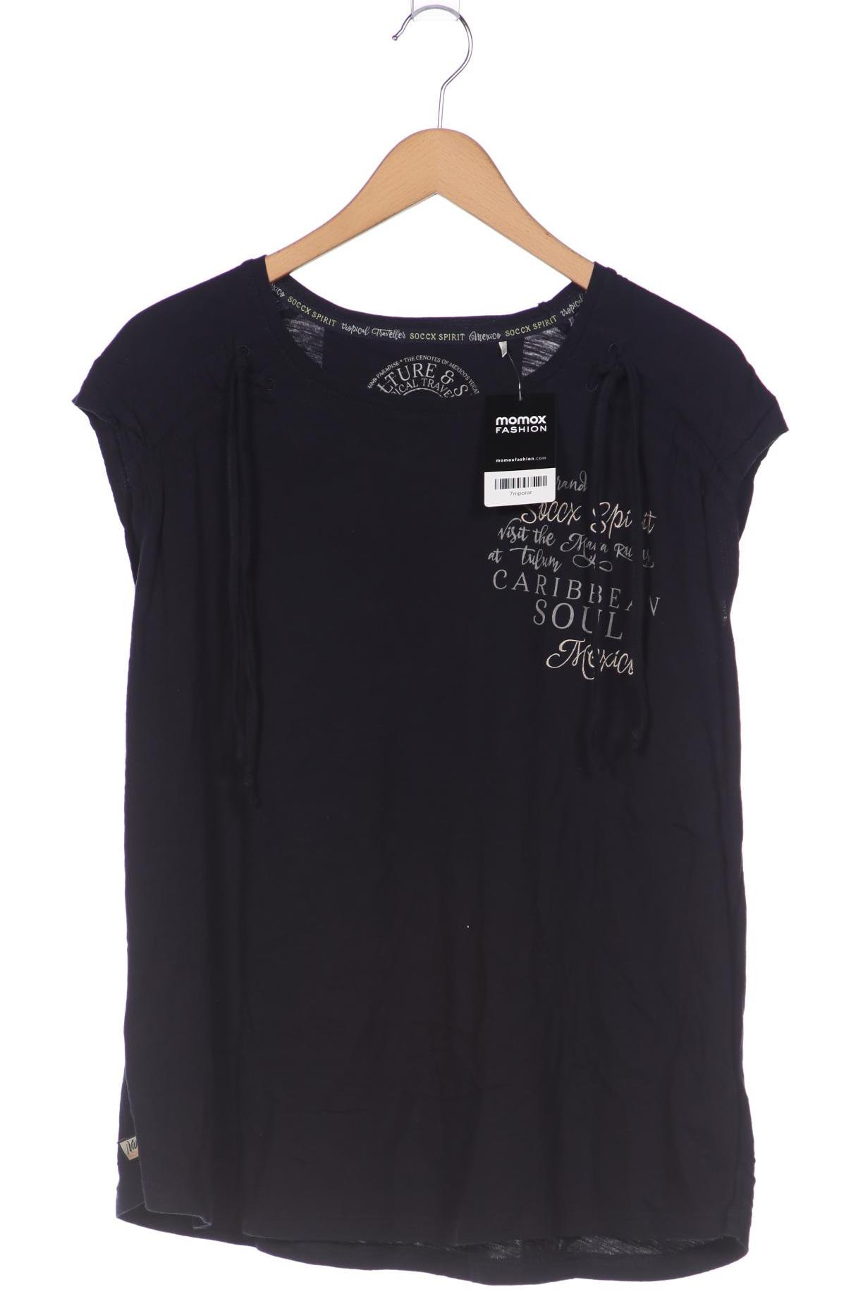 

Soccx Damen T-Shirt, marineblau, Gr. 44