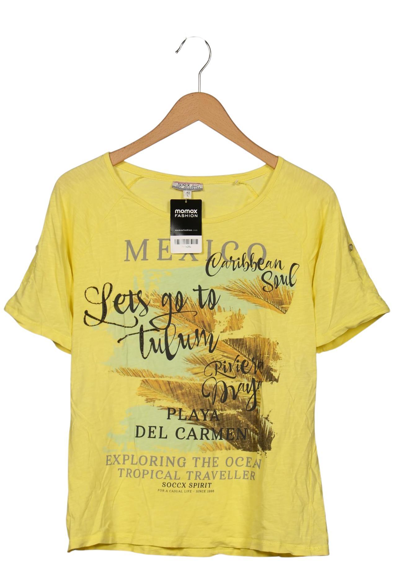 

Soccx Damen T-Shirt, gelb, Gr. 40