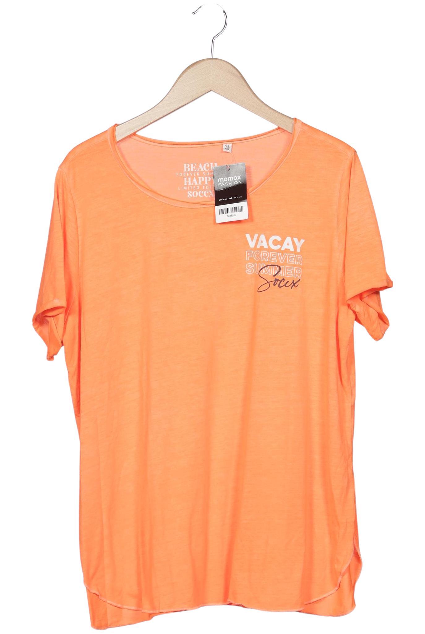 

Soccx Damen T-Shirt, orange, Gr. 44