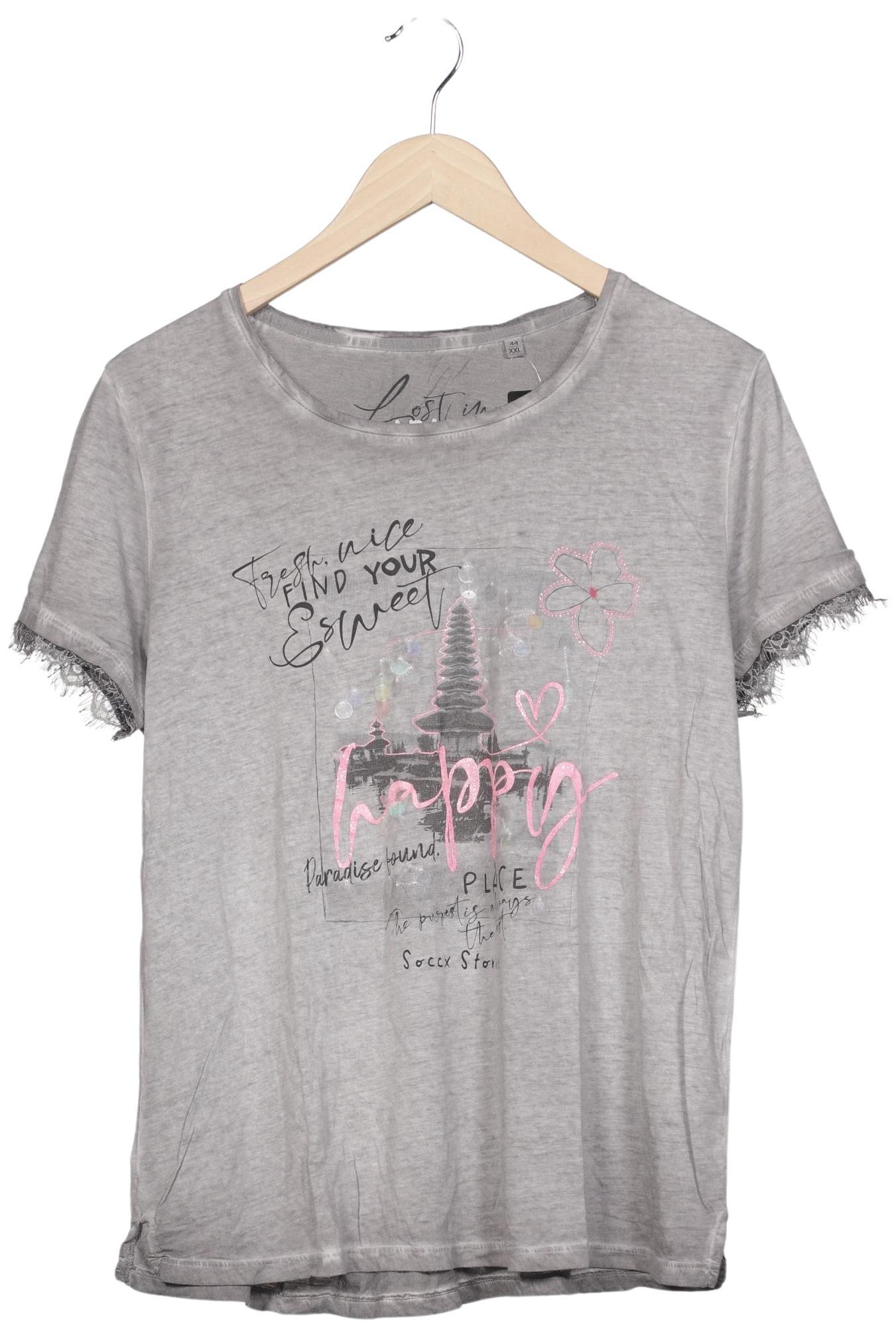 

Soccx Damen T-Shirt, grau, Gr. 44