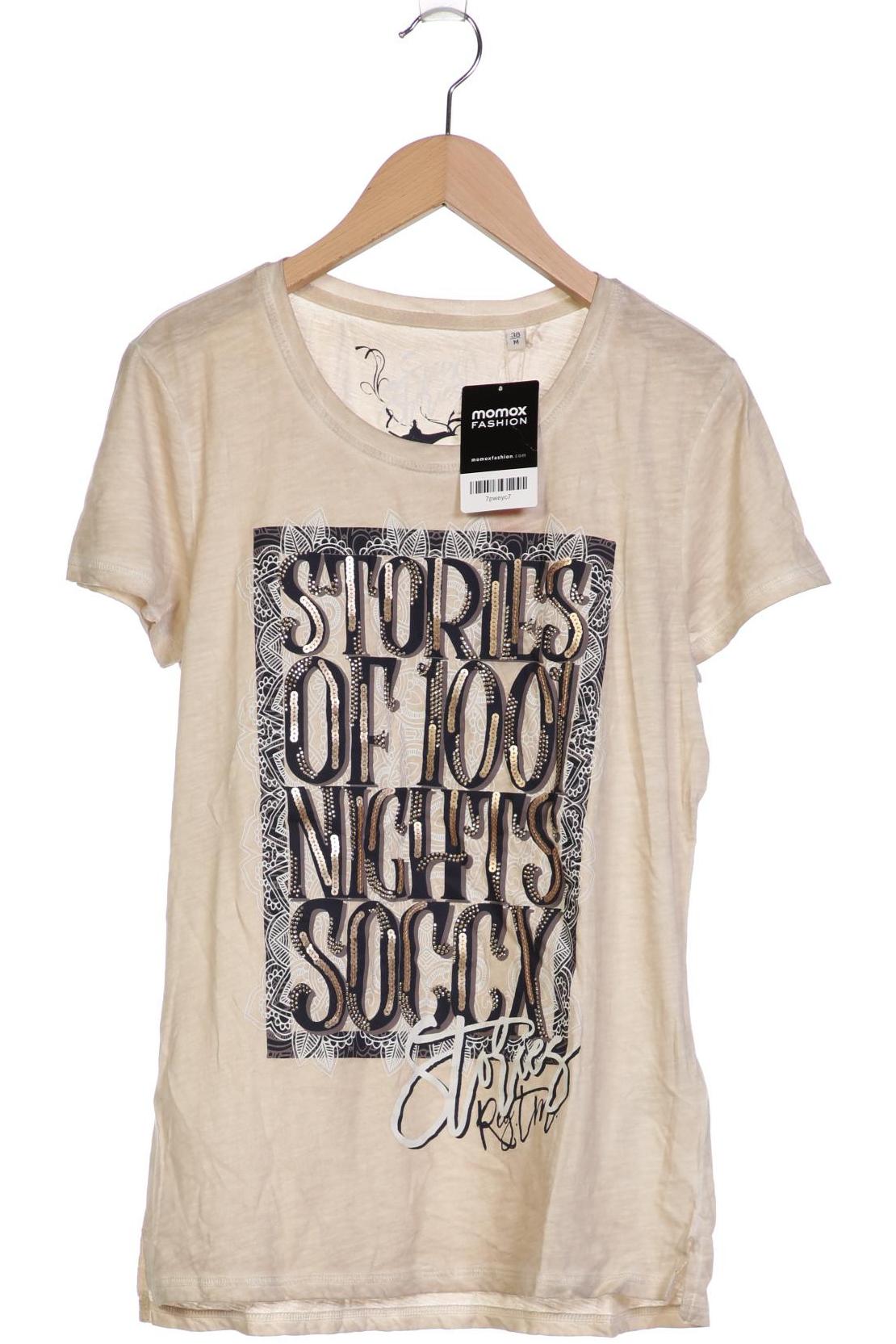 

Soccx Damen T-Shirt, beige, Gr. 38