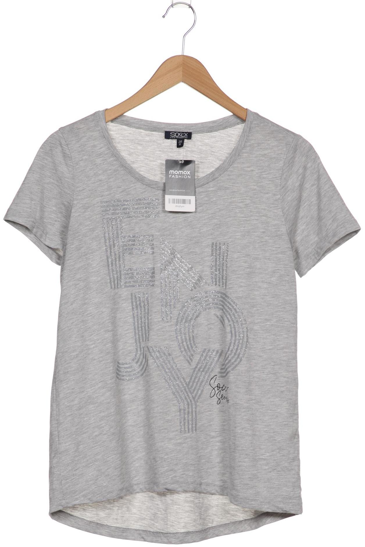

Soccx Damen T-Shirt, grau, Gr. 38