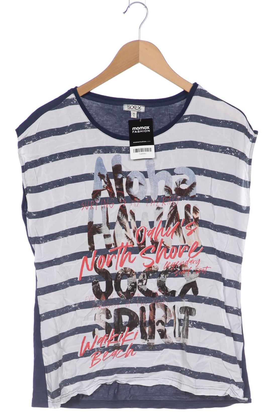 

Soccx Damen T-Shirt, blau, Gr. 36