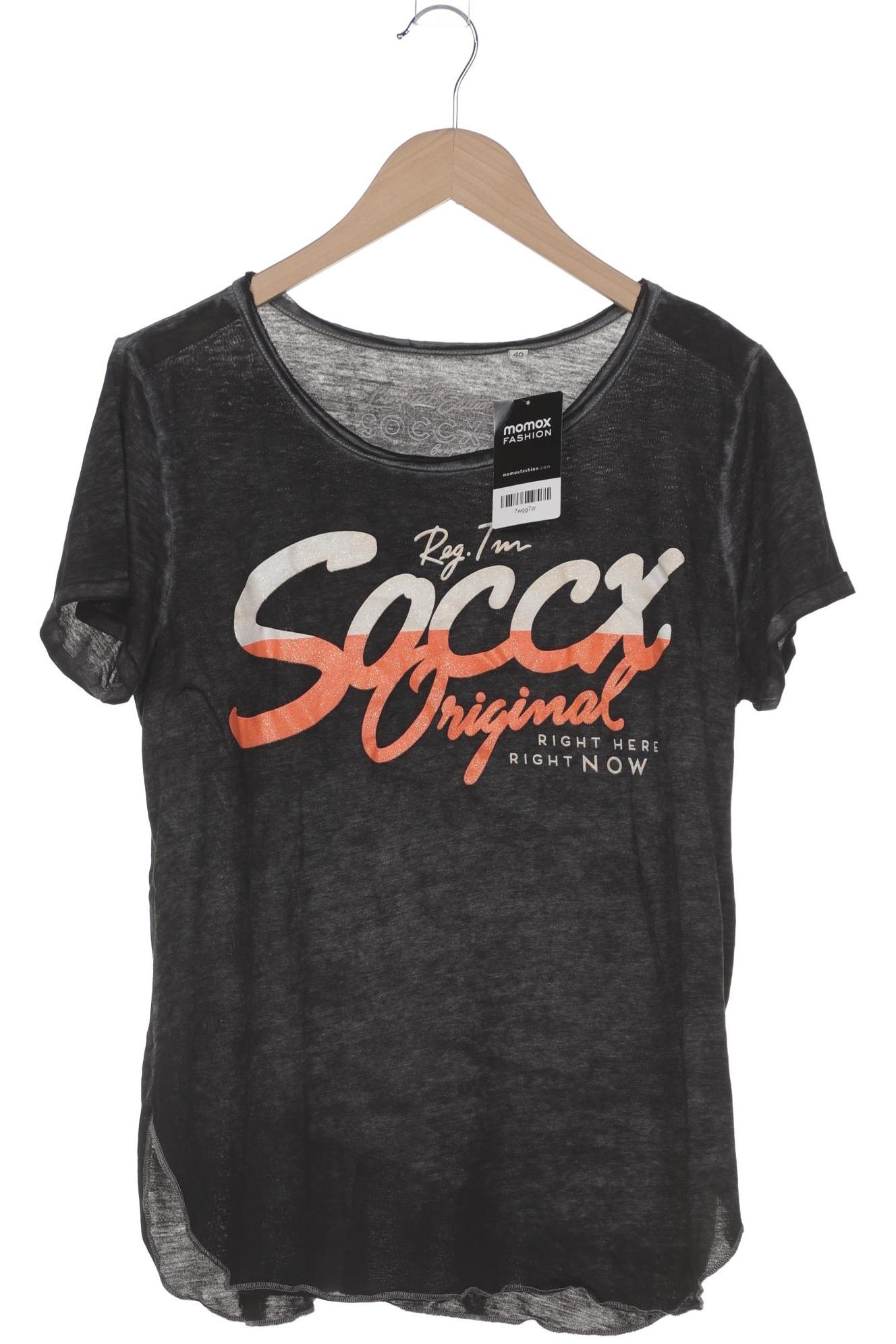 

Soccx Damen T-Shirt, grau, Gr. 40