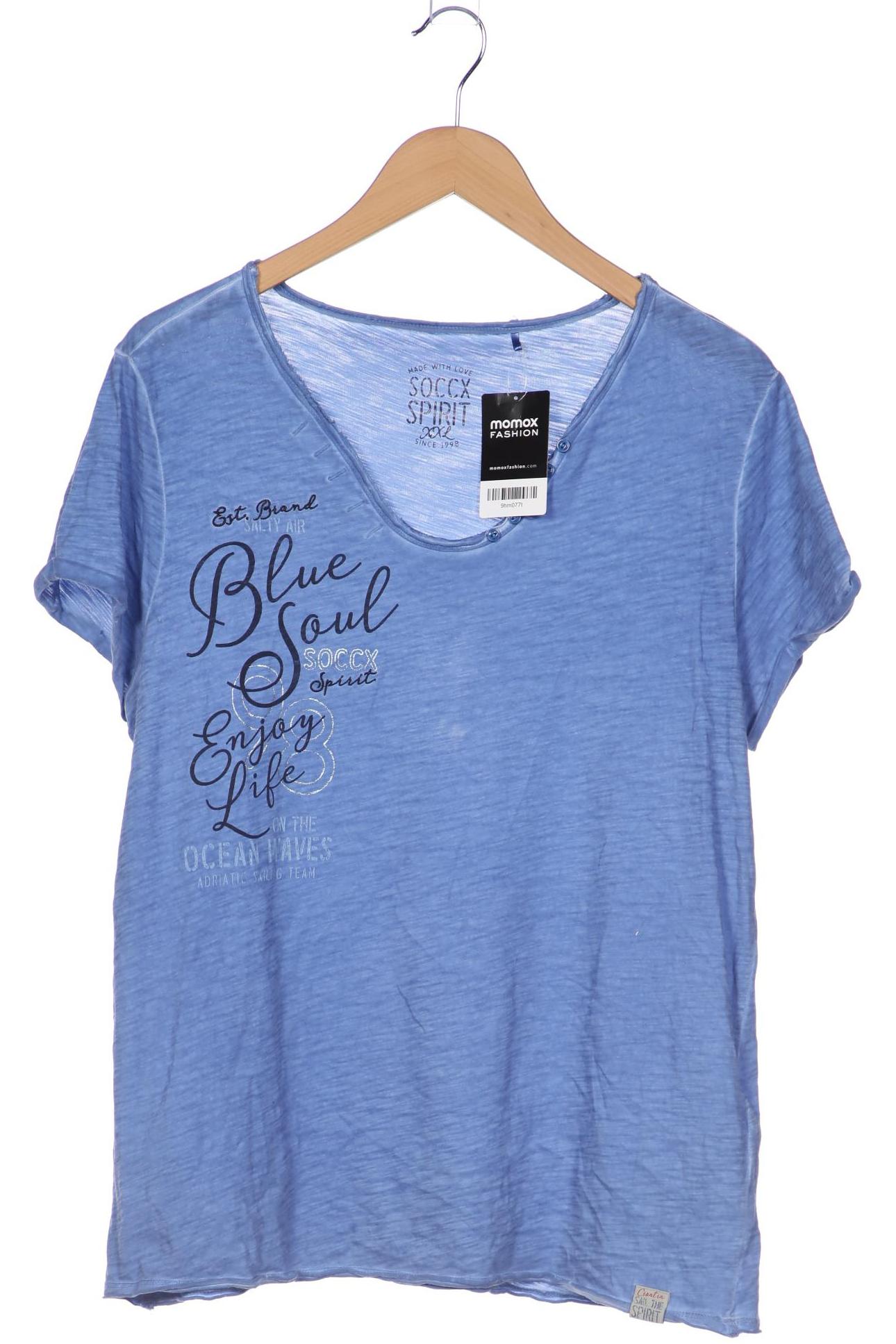

Soccx Damen T-Shirt, blau, Gr. 46