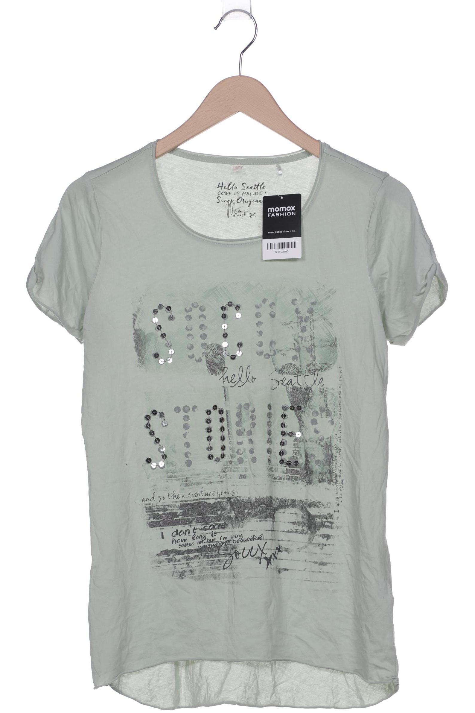 

Soccx Damen T-Shirt, hellgrün, Gr. 38