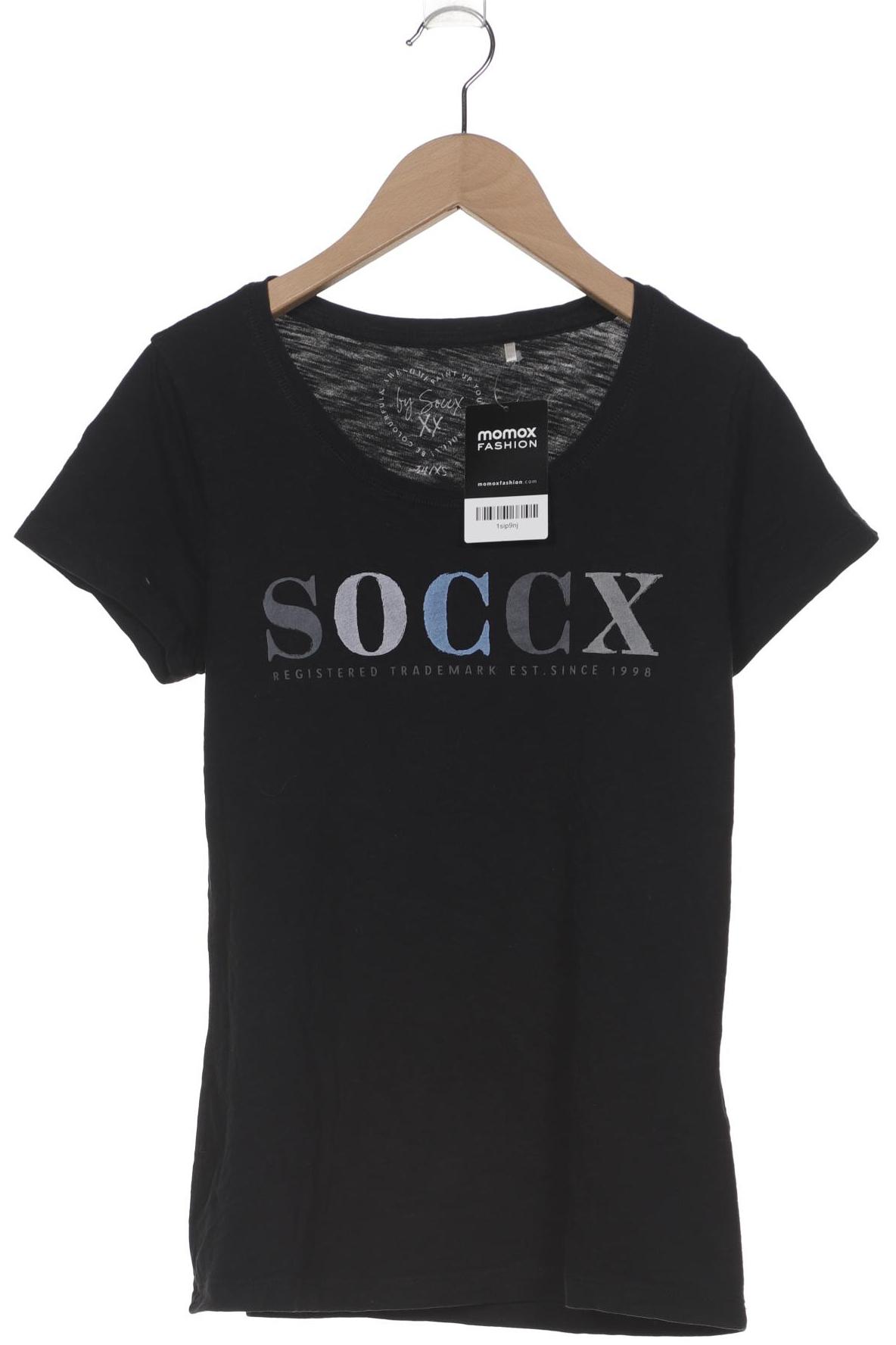 

Soccx Damen T-Shirt, schwarz, Gr. 34