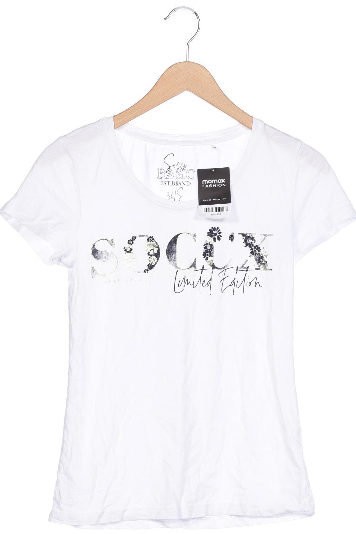 

Soccx Damen T-Shirt, weiß, Gr. 36