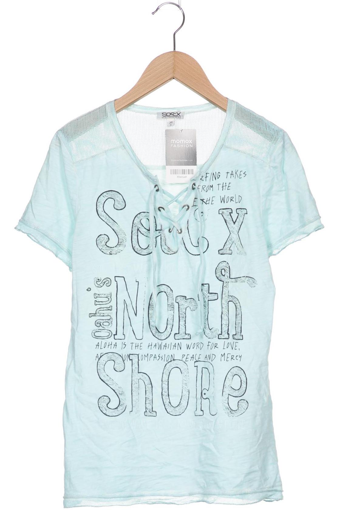 

Soccx Damen T-Shirt, hellblau, Gr. 36