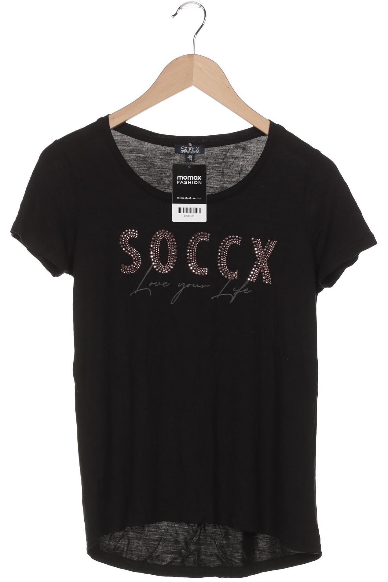 

Soccx Damen T-Shirt, schwarz, Gr. 36