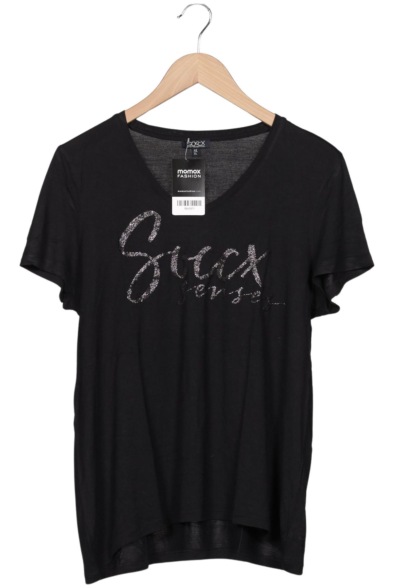 

Soccx Damen T-Shirt, schwarz, Gr. 42