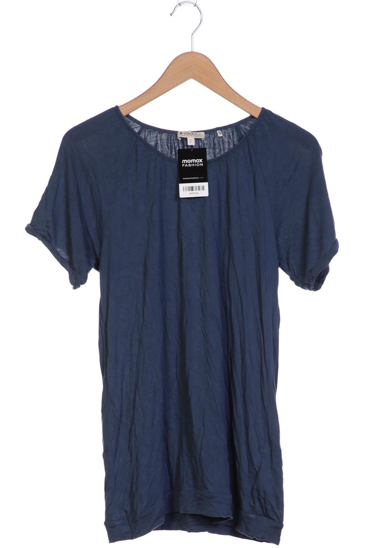 

SOCCX Damen T-Shirt, marineblau