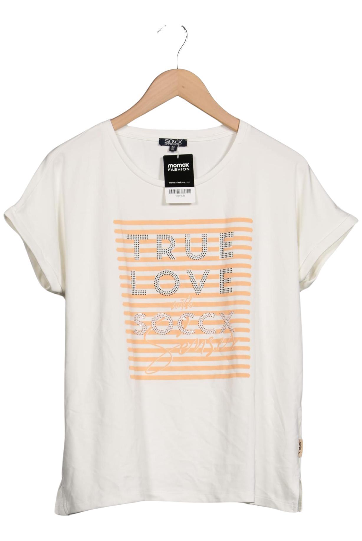 

Soccx Damen T-Shirt, weiß, Gr. 42