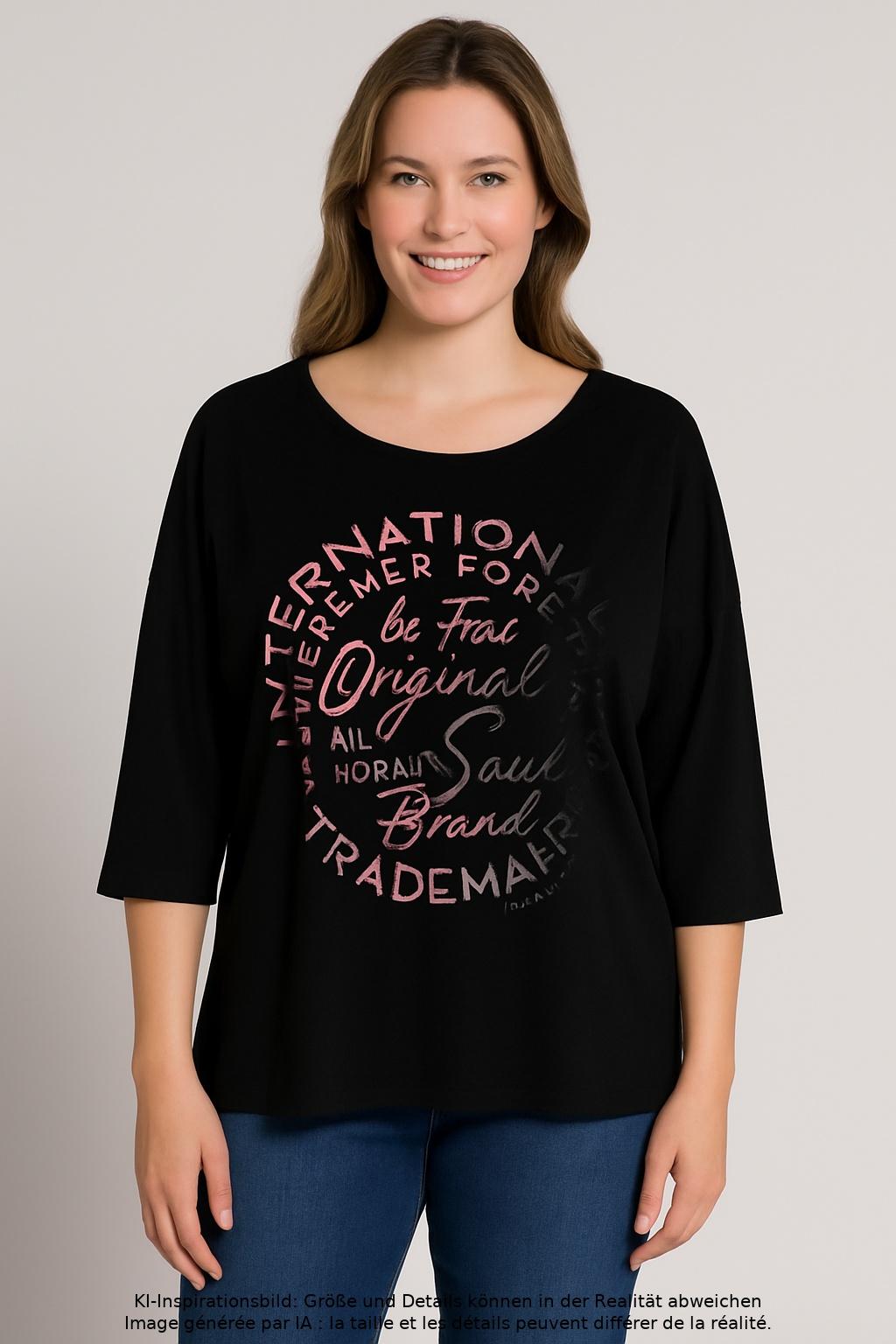 

Soccx Damen T-Shirt, schwarz, Gr. 44