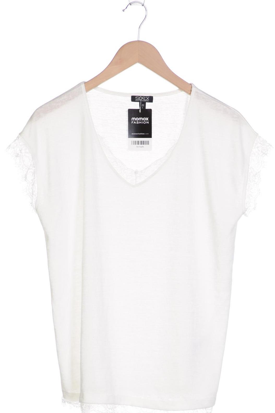 

SOCCX Damen T-Shirt, weiß