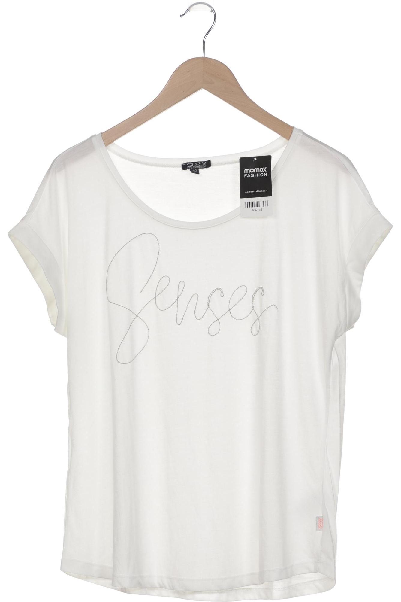 

Soccx Damen T-Shirt, weiß, Gr. 40