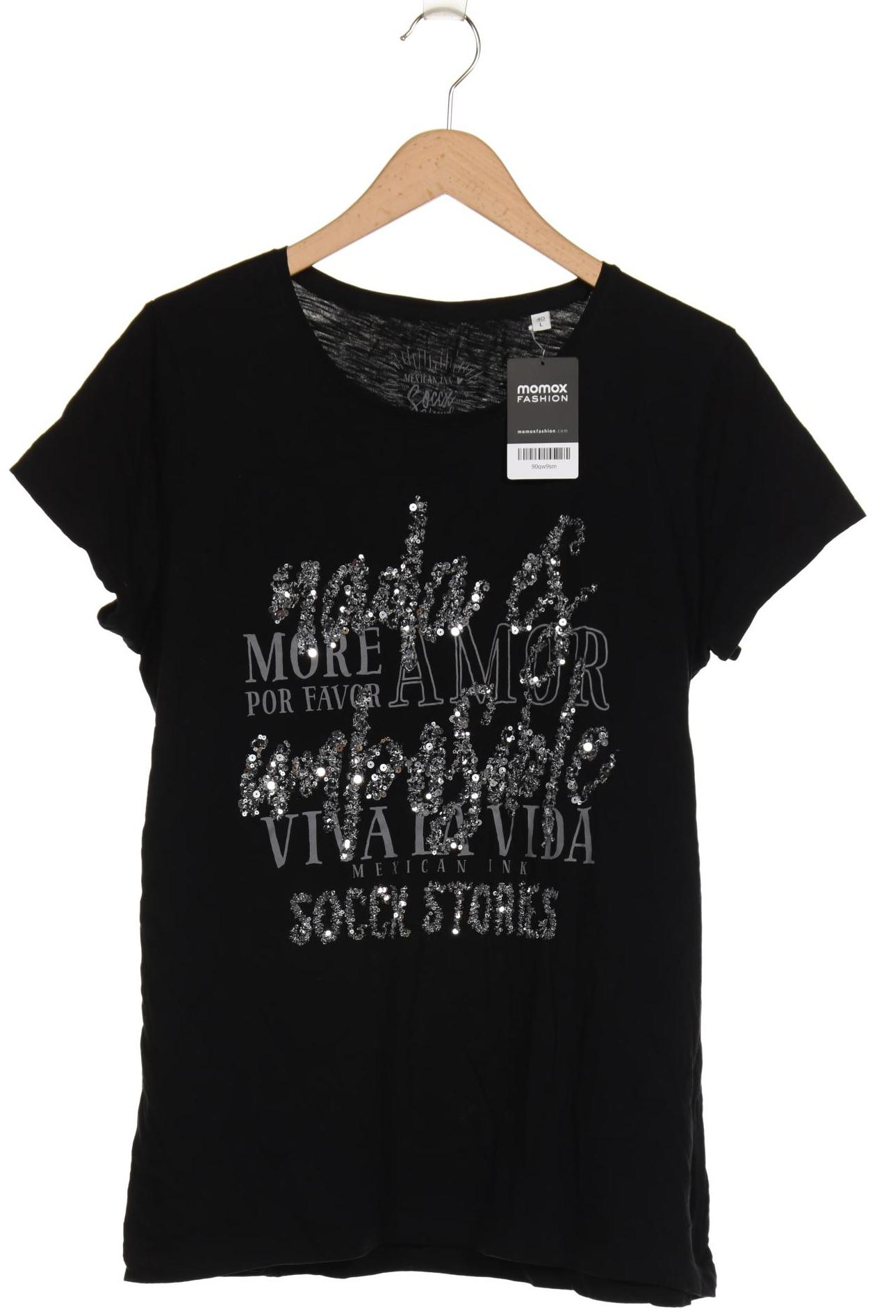 

Soccx Damen T-Shirt, schwarz, Gr. 40