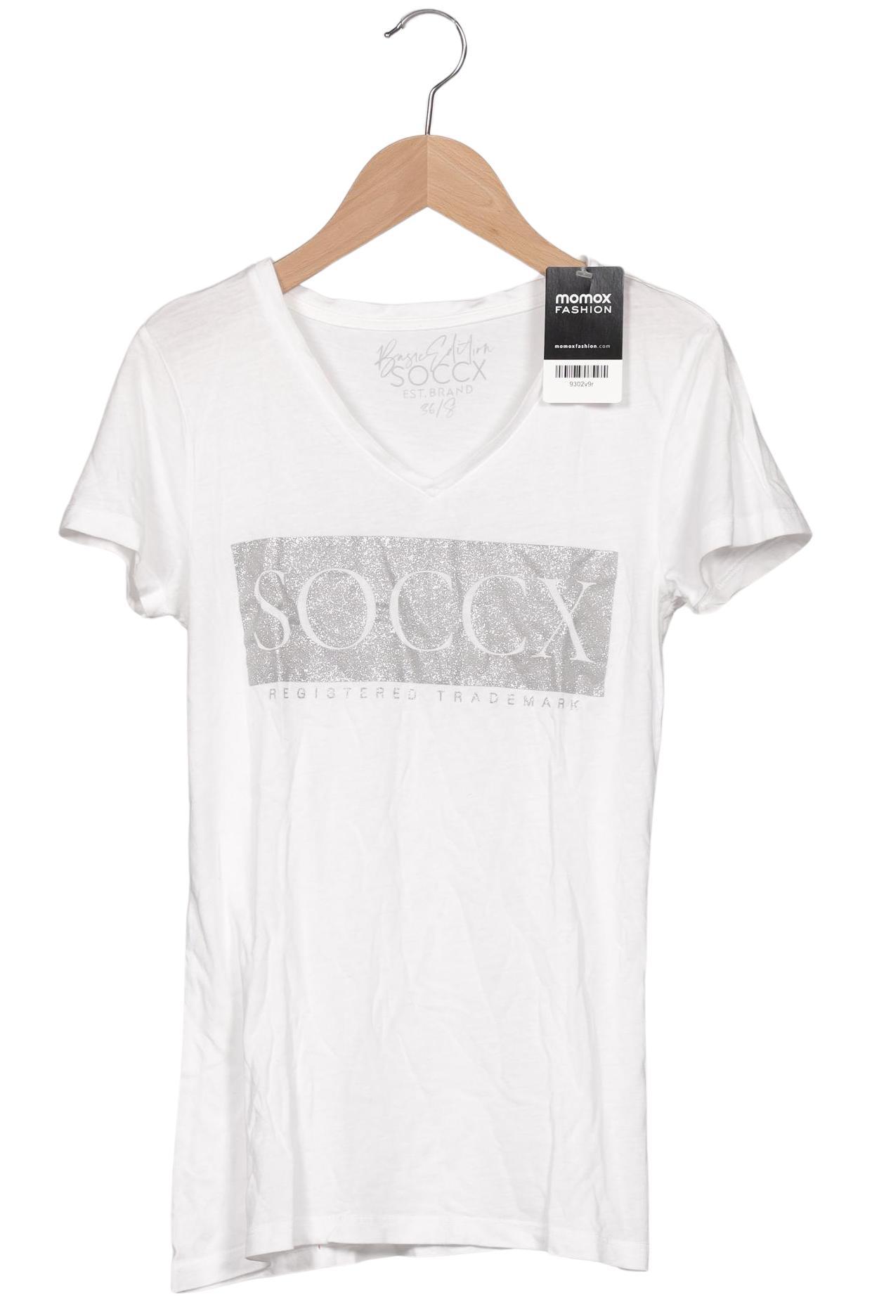 

Soccx Damen T-Shirt, weiß, Gr. 36