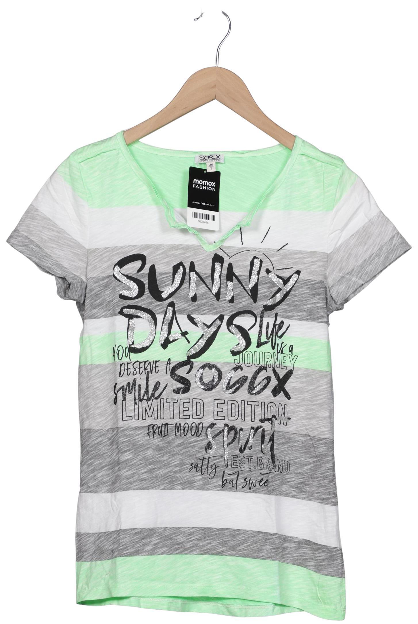 

Soccx Damen T-Shirt, grau, Gr. 36