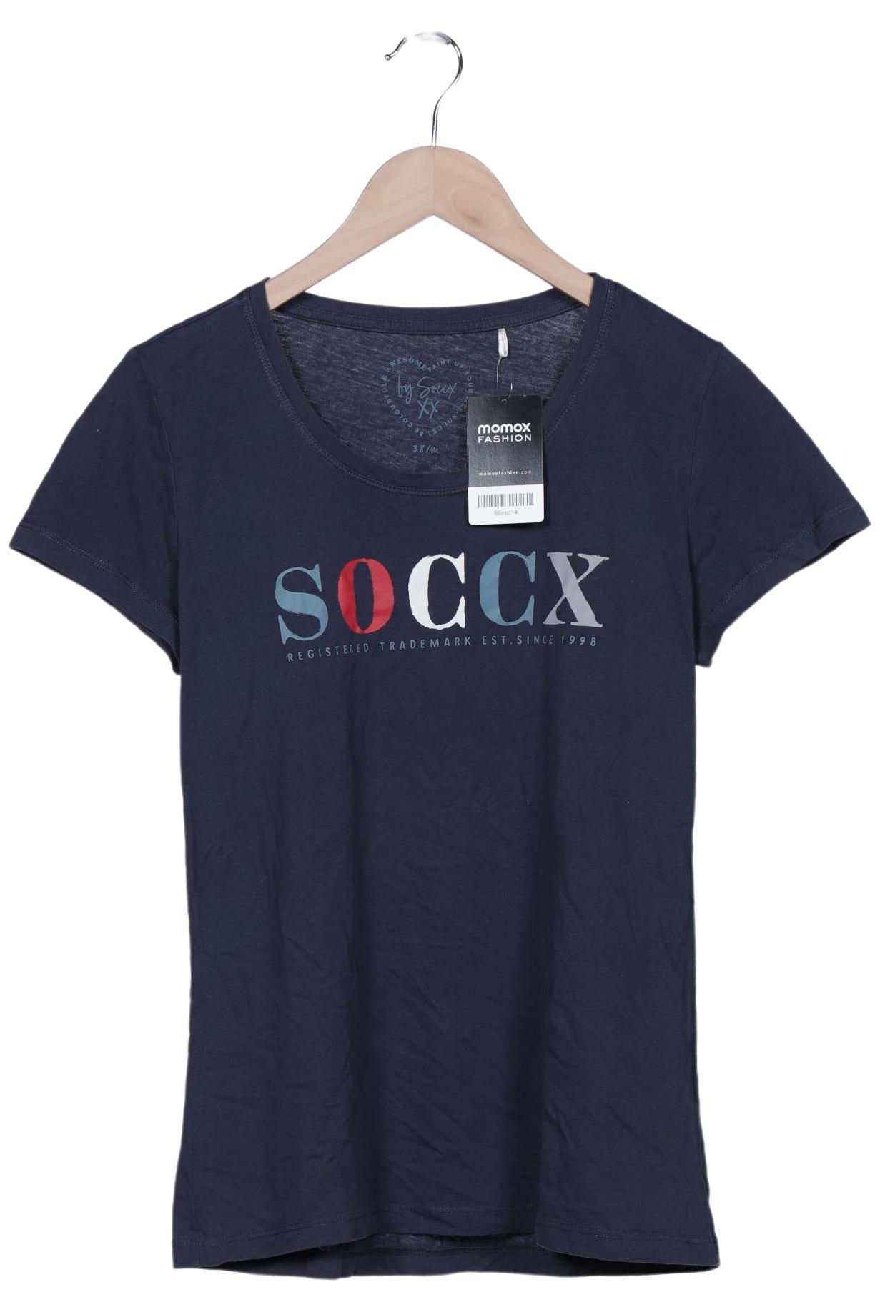 

Soccx Damen T-Shirt, marineblau, Gr. 38