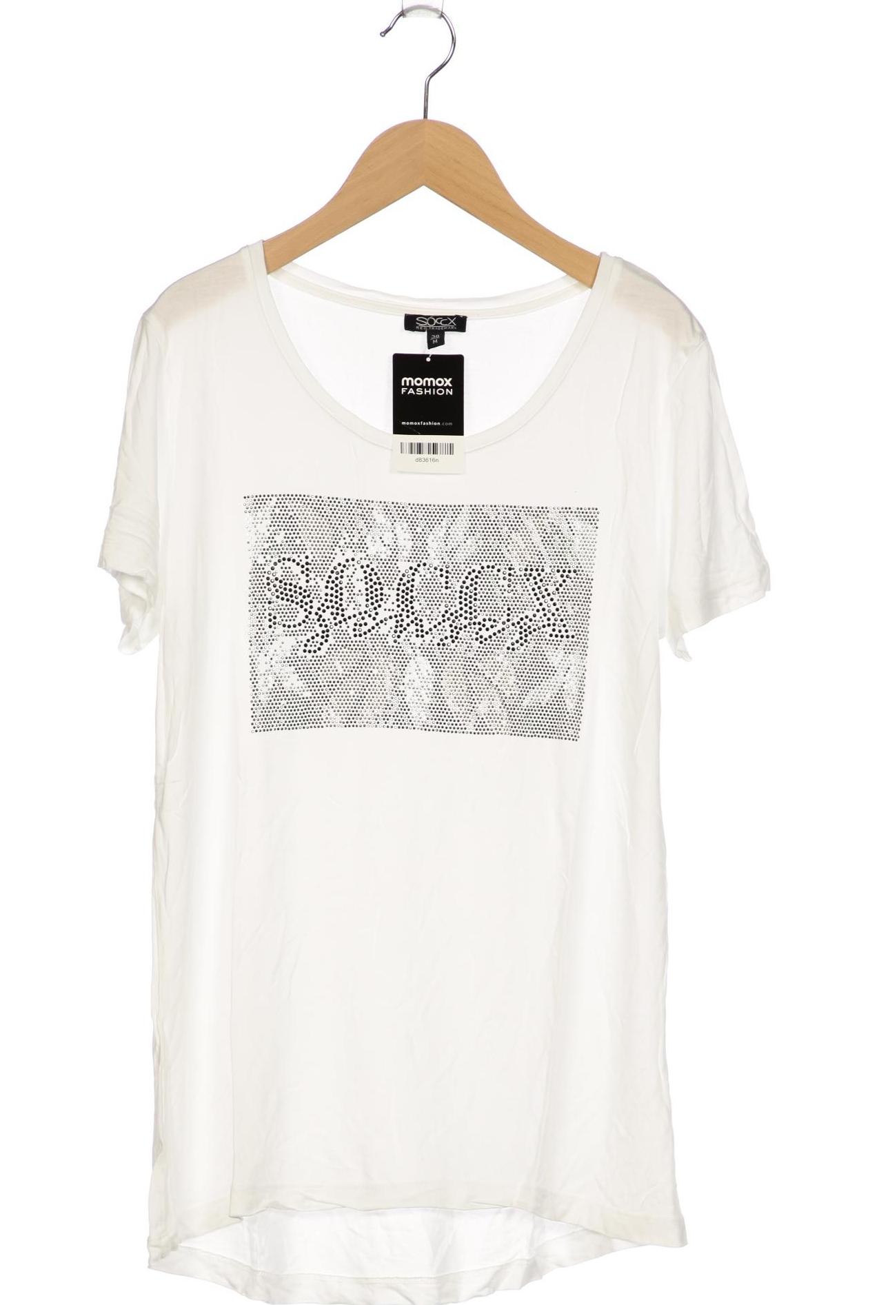 

Soccx Damen T-Shirt, weiß, Gr. 38