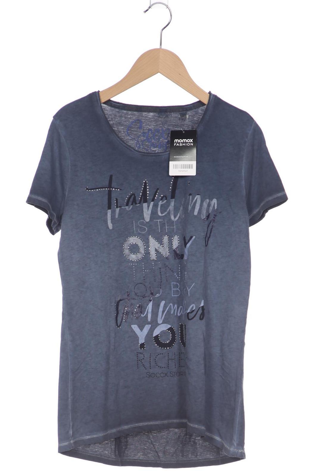 

Soccx Damen T-Shirt, marineblau, Gr. 38