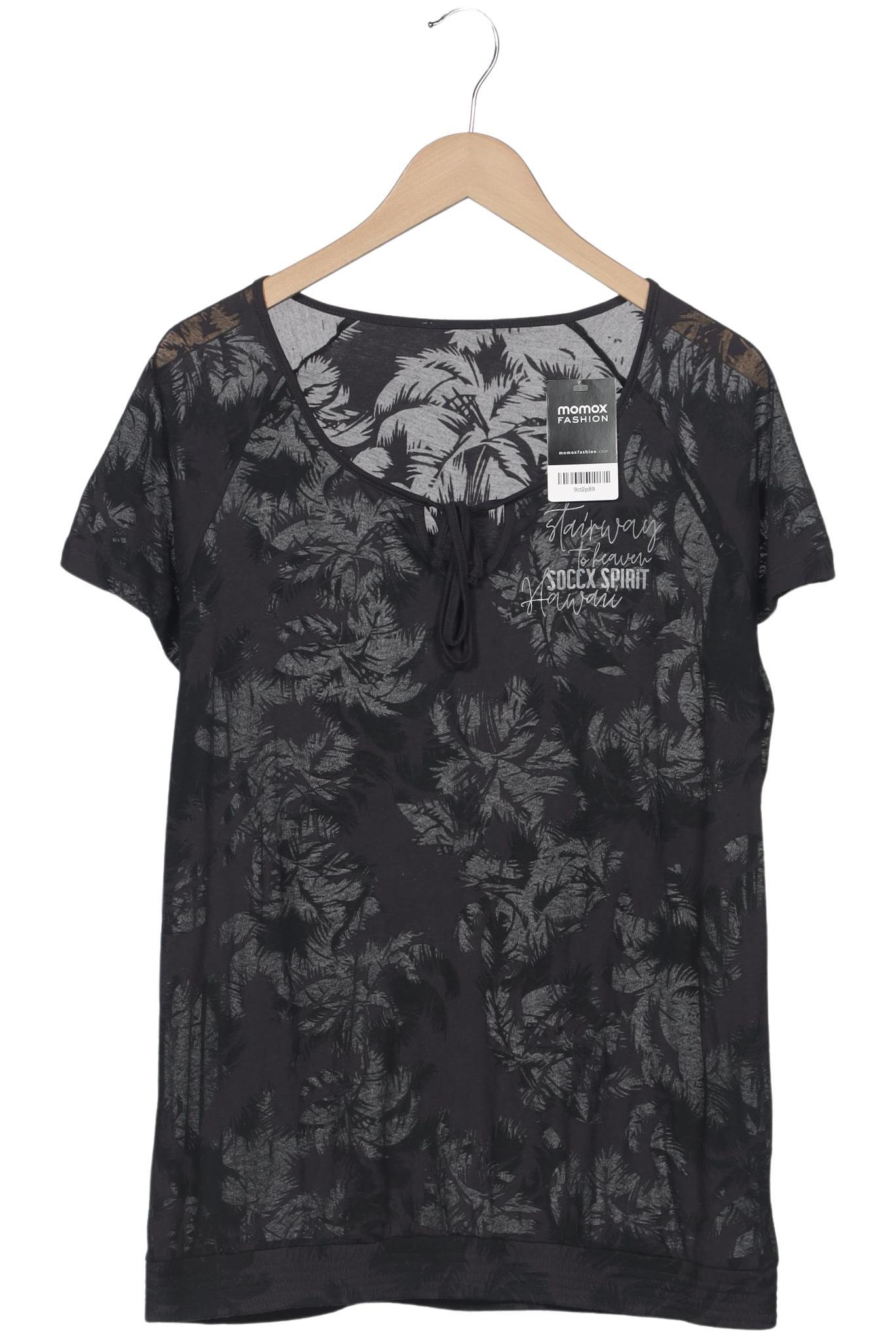 

Soccx Damen T-Shirt, schwarz, Gr. 46