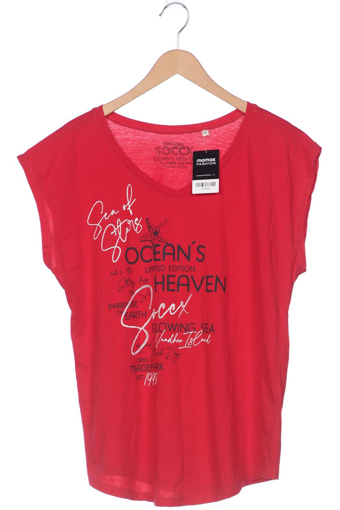 

Soccx Damen T-Shirt, rot, Gr. 44