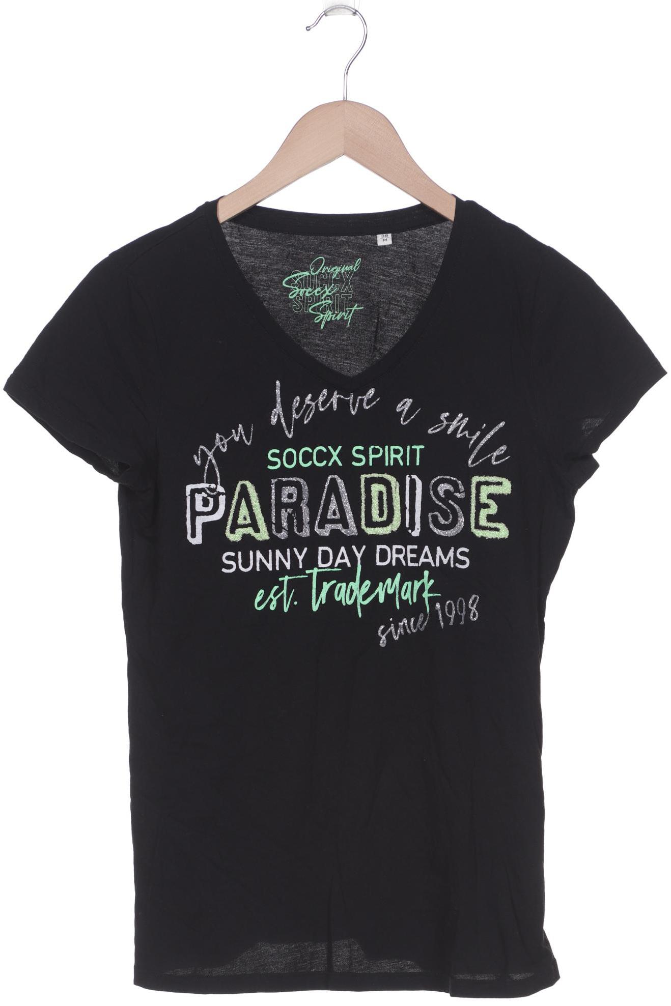 

SOCCX Damen T-Shirt, schwarz