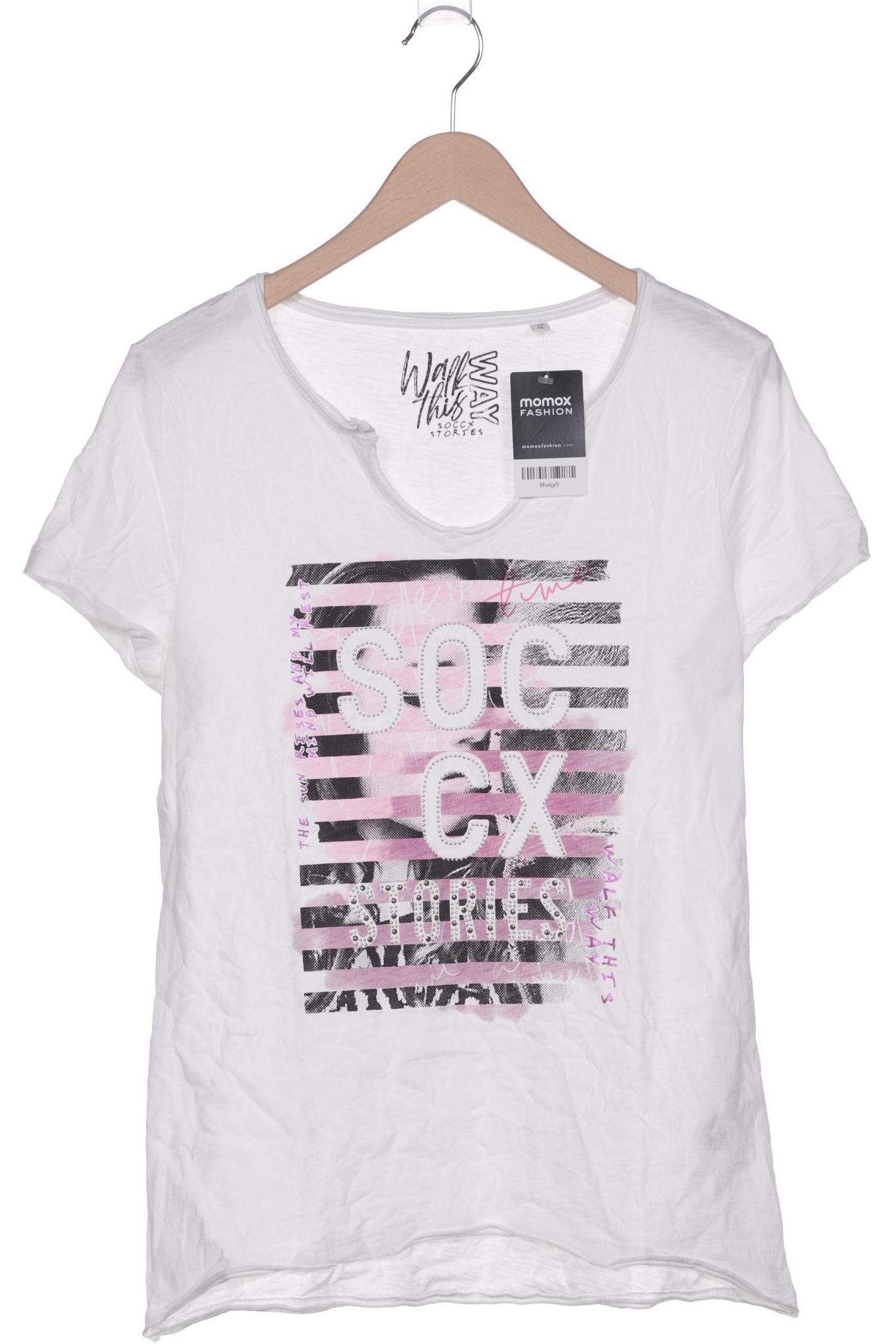 

Soccx Damen T-Shirt, weiß, Gr. 42