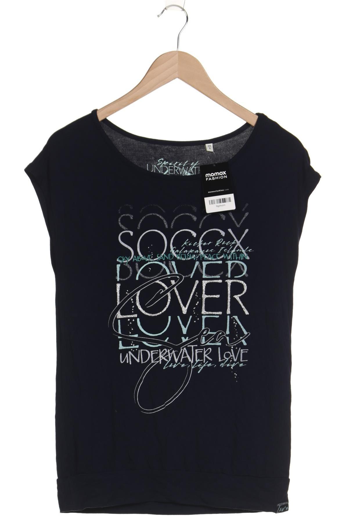 

Soccx Damen T-Shirt, marineblau, Gr. 36