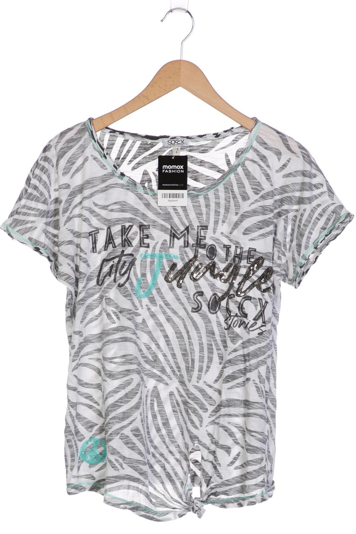 

Soccx Damen T-Shirt, grau, Gr. 36