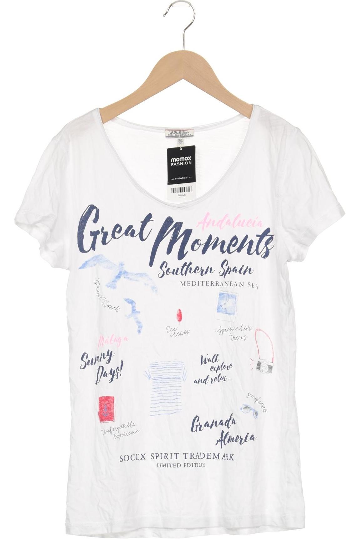 

Soccx Damen T-Shirt, weiß, Gr. 38