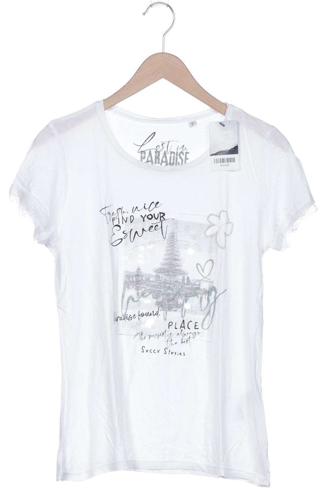 

Soccx Damen T-Shirt, weiß, Gr. 36