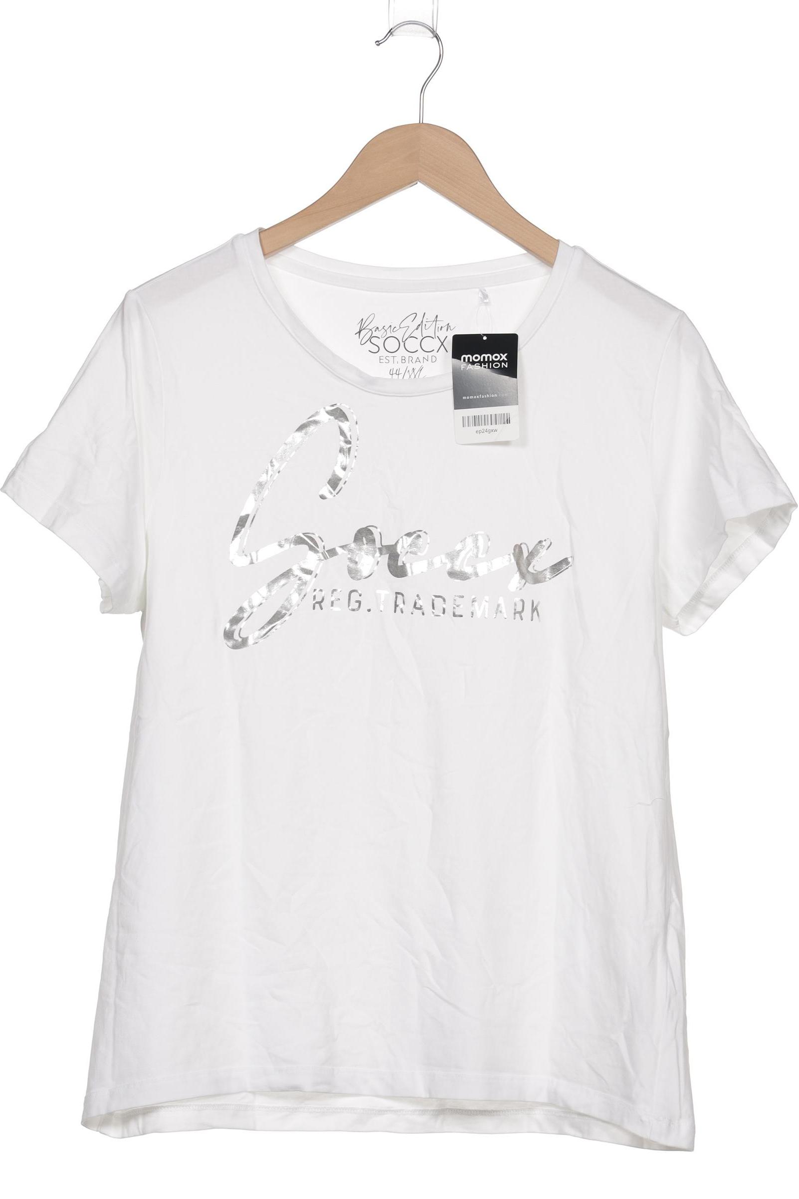 

Soccx Damen T-Shirt, weiß, Gr. 44