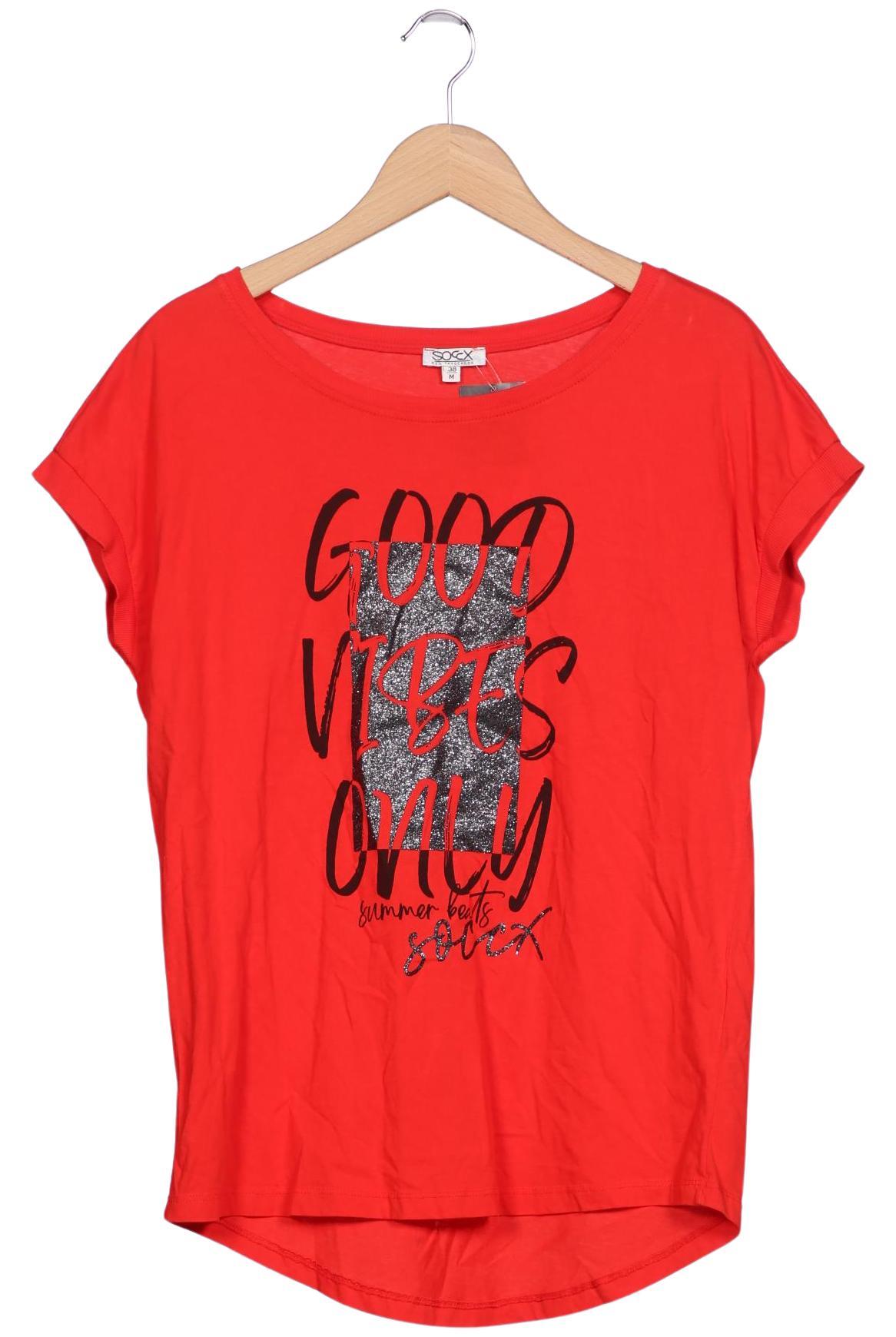

Soccx Damen T-Shirt, rot, Gr. 38