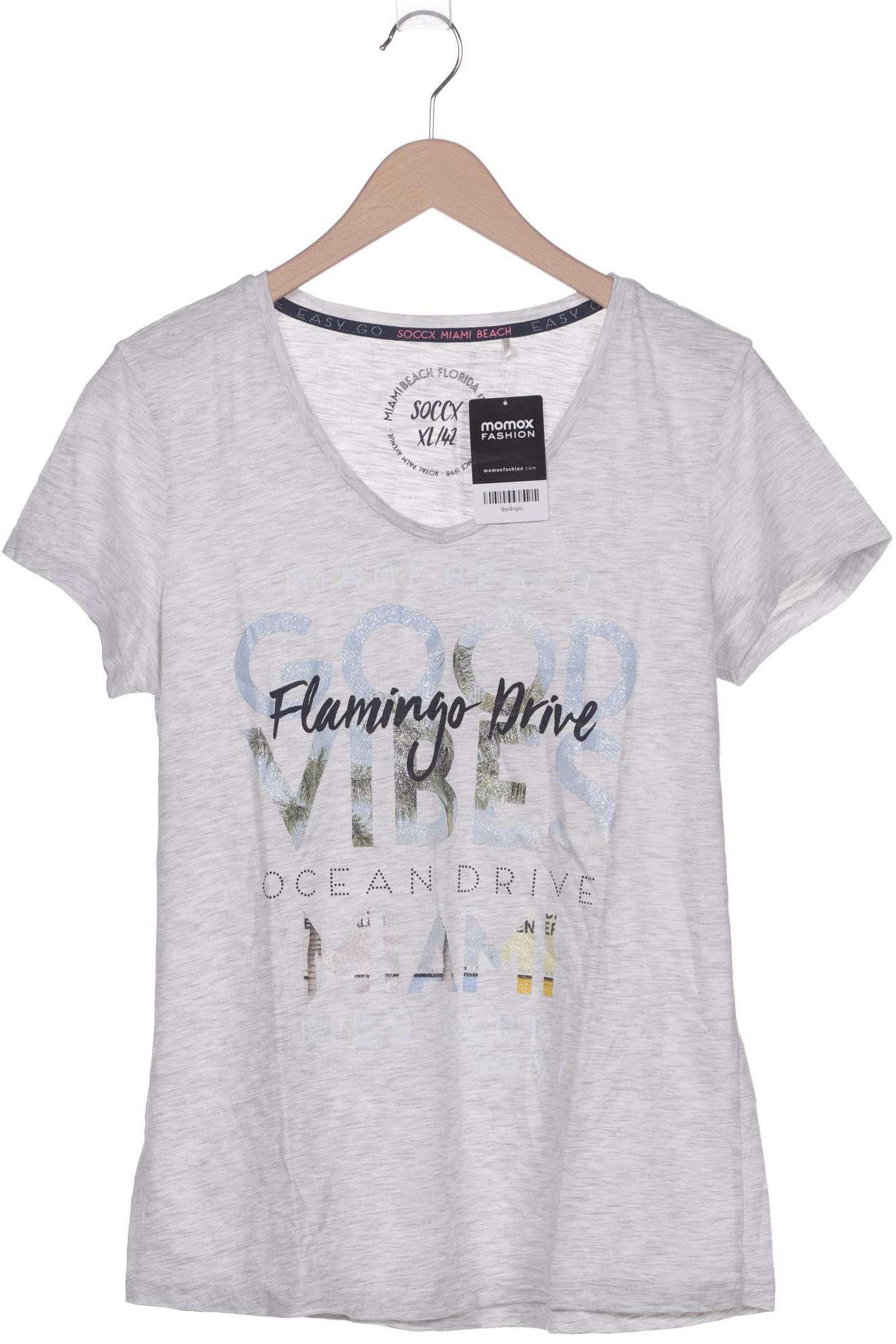 

Soccx Damen T-Shirt, grau, Gr. 42