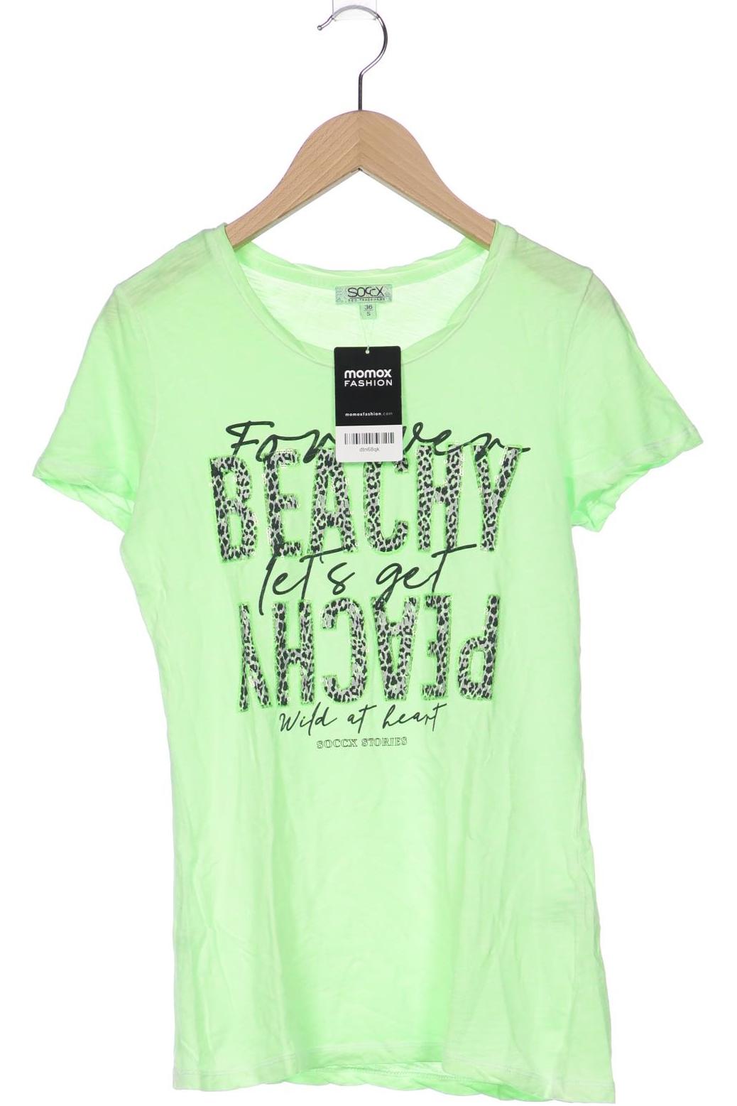 

Soccx Damen T-Shirt, hellgrün, Gr. 36