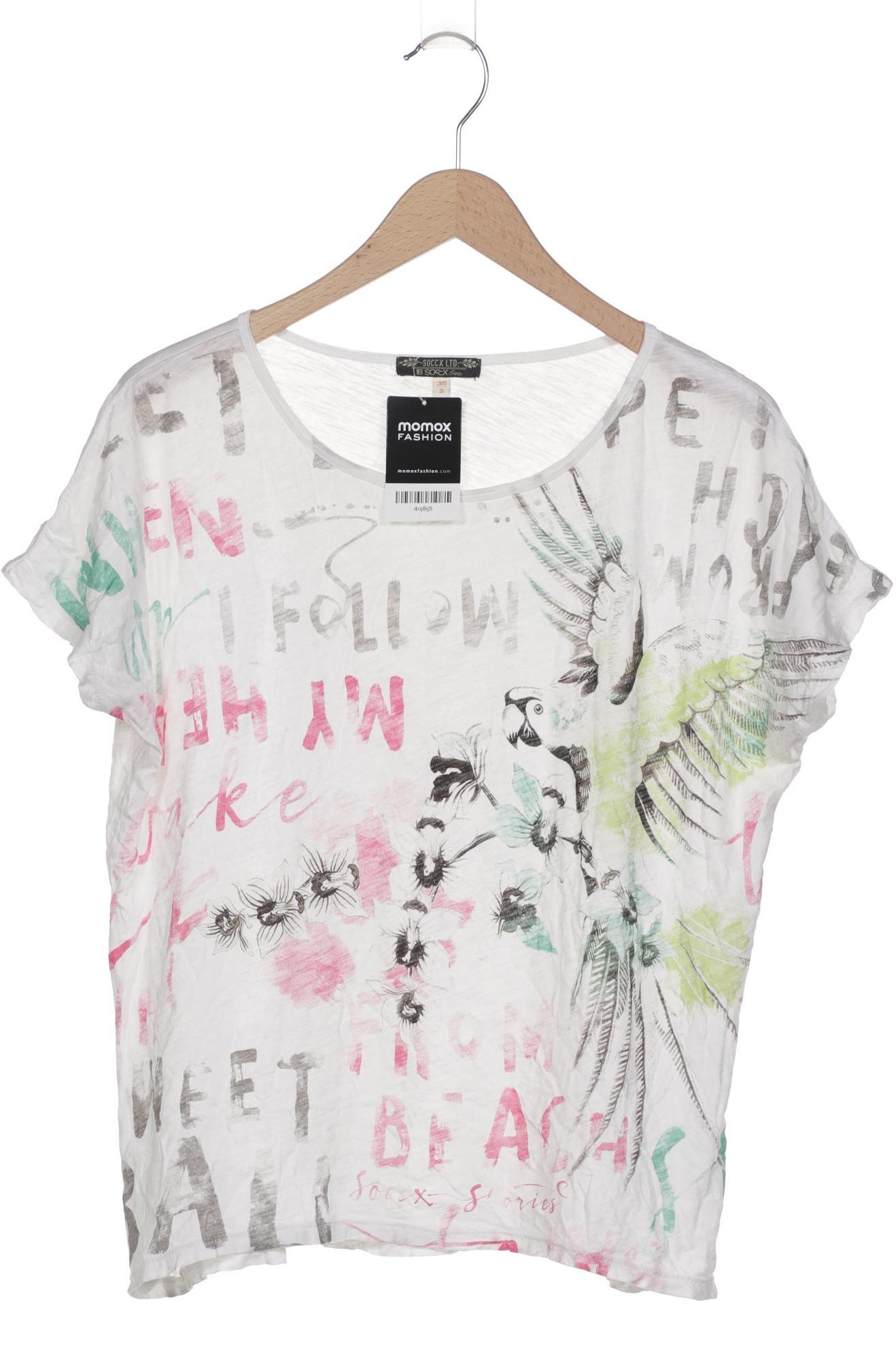 

Soccx Damen T-Shirt, weiß, Gr. 36