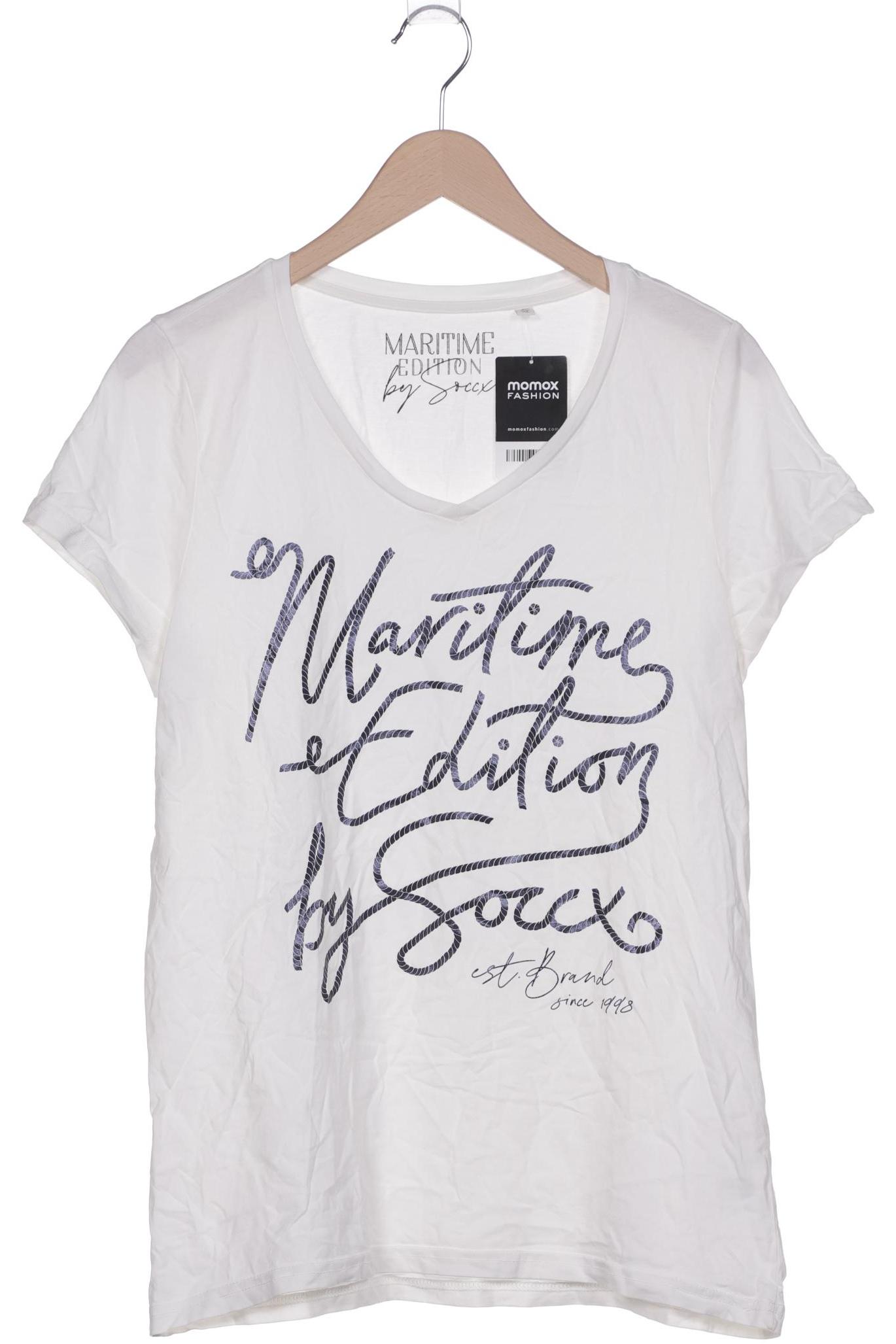

Soccx Damen T-Shirt, weiß, Gr. 42
