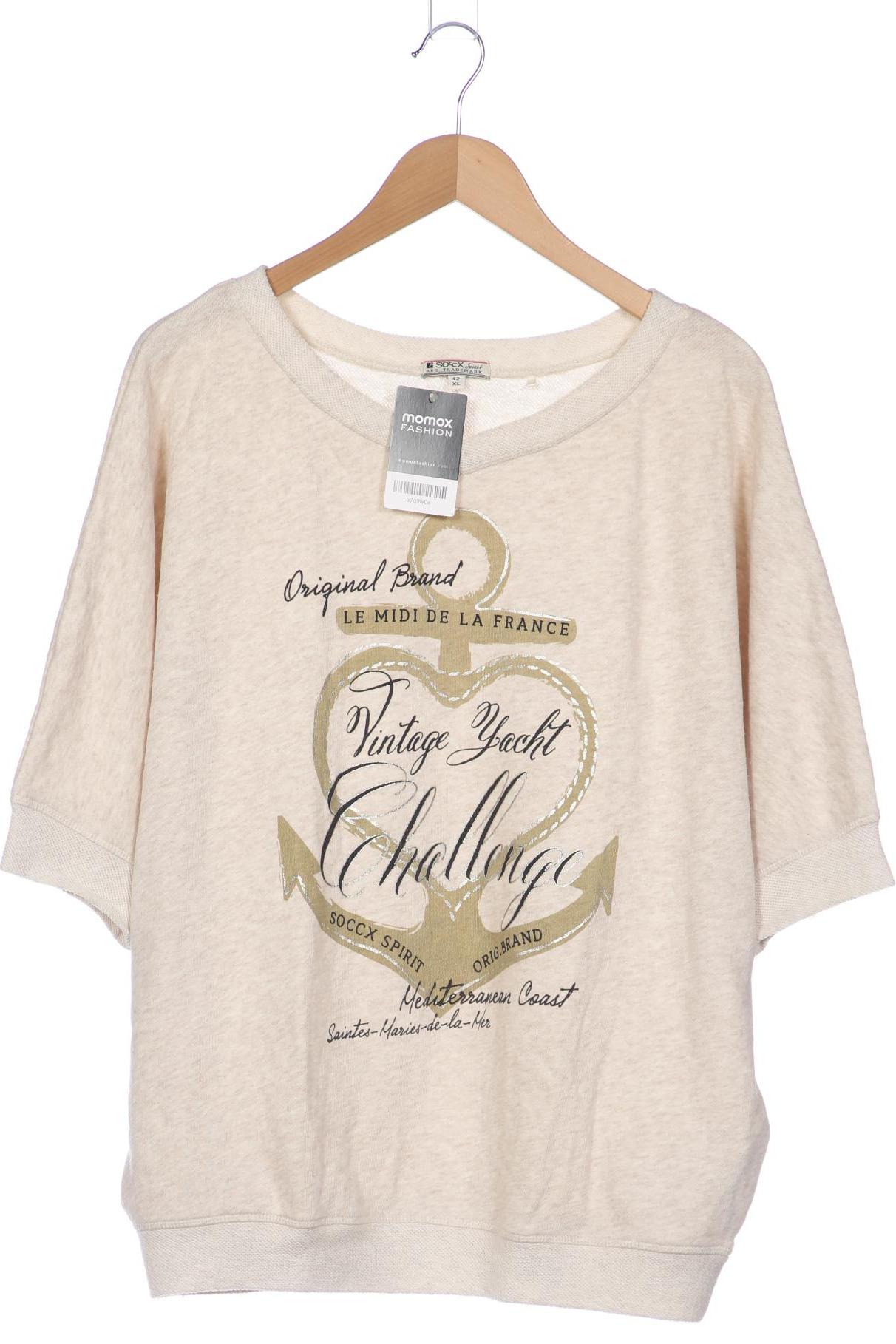 

SOCCX Damen T-Shirt, beige