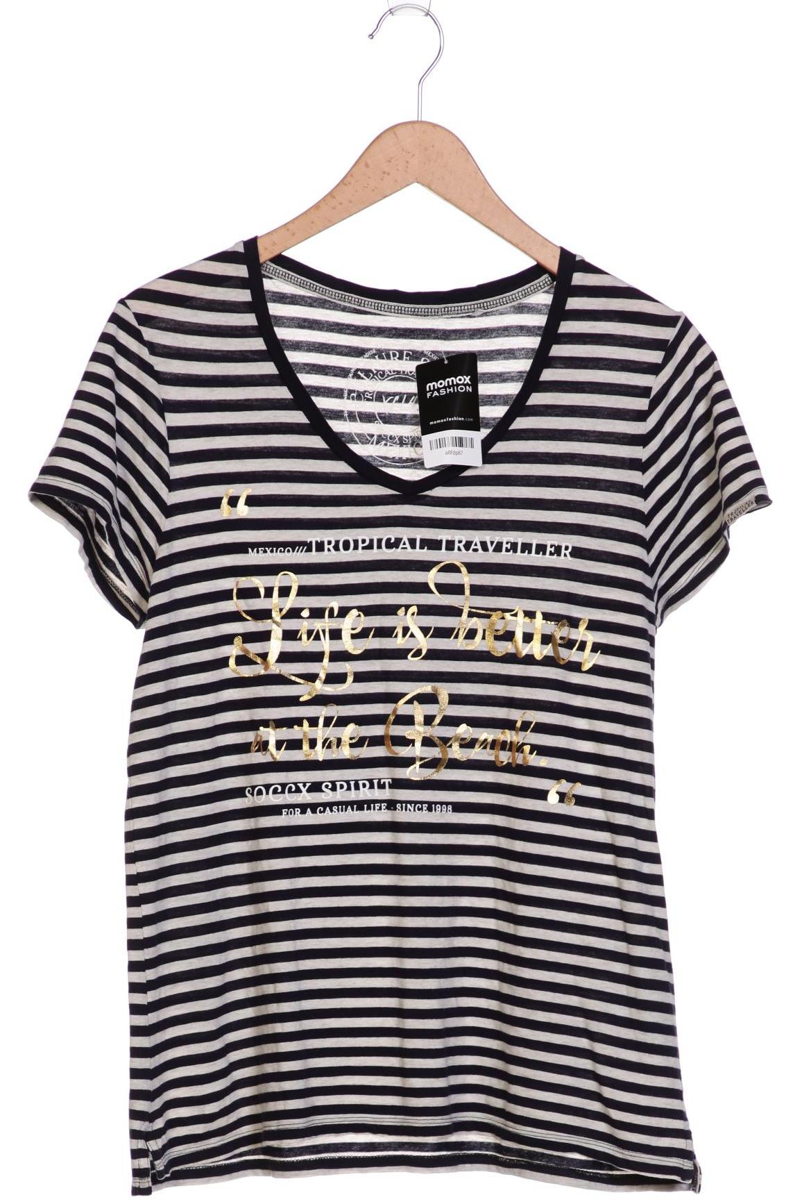 

SOCCX Damen T-Shirt, marineblau