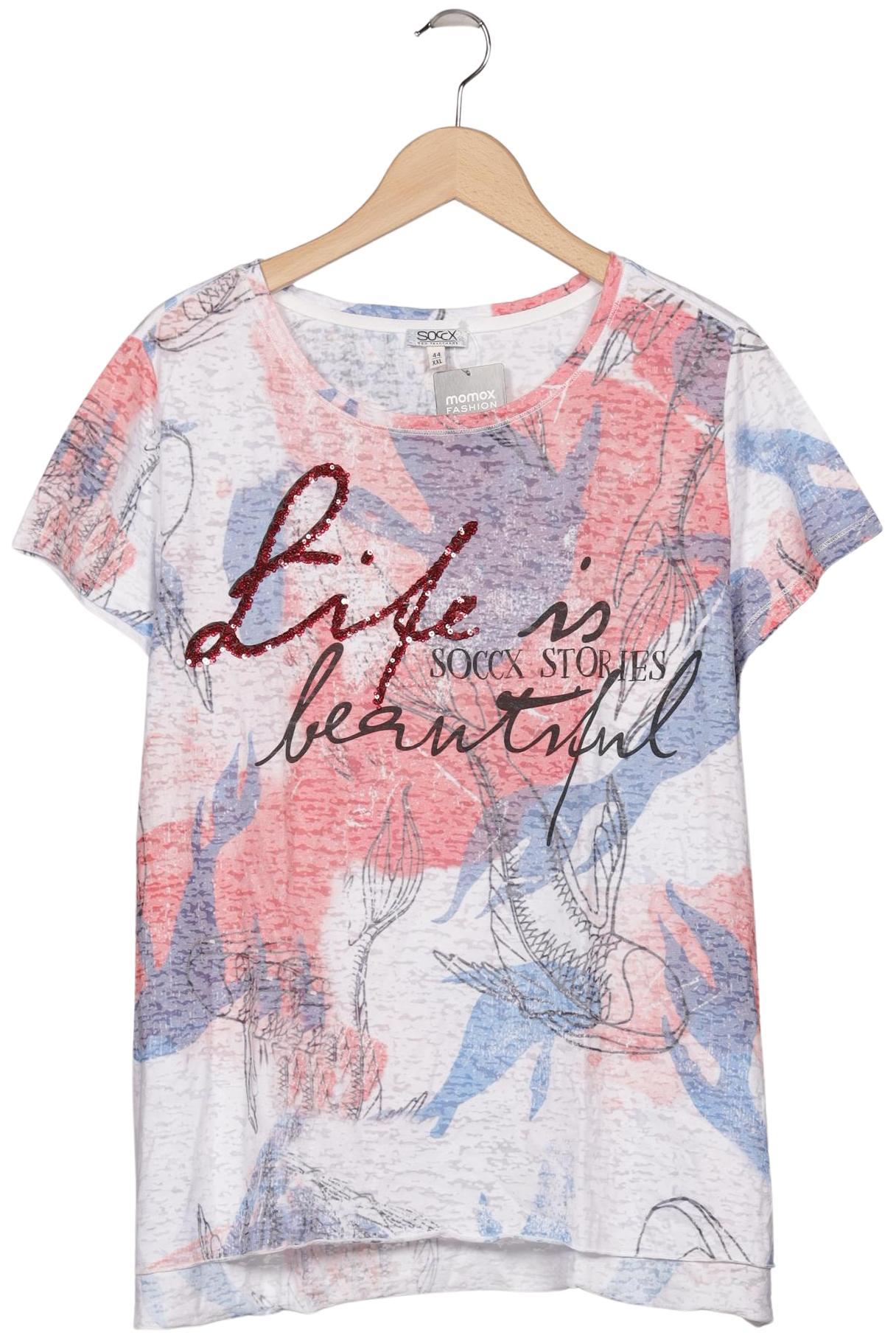 

Soccx Damen T-Shirt, mehrfarbig, Gr. 44