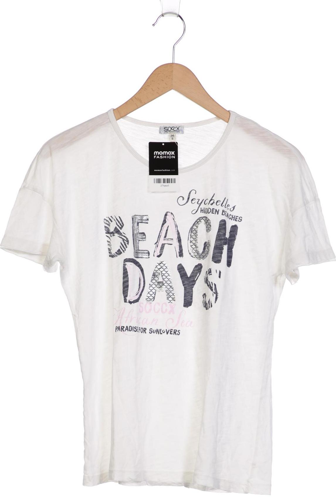 

Soccx Damen T-Shirt, weiß, Gr. 36