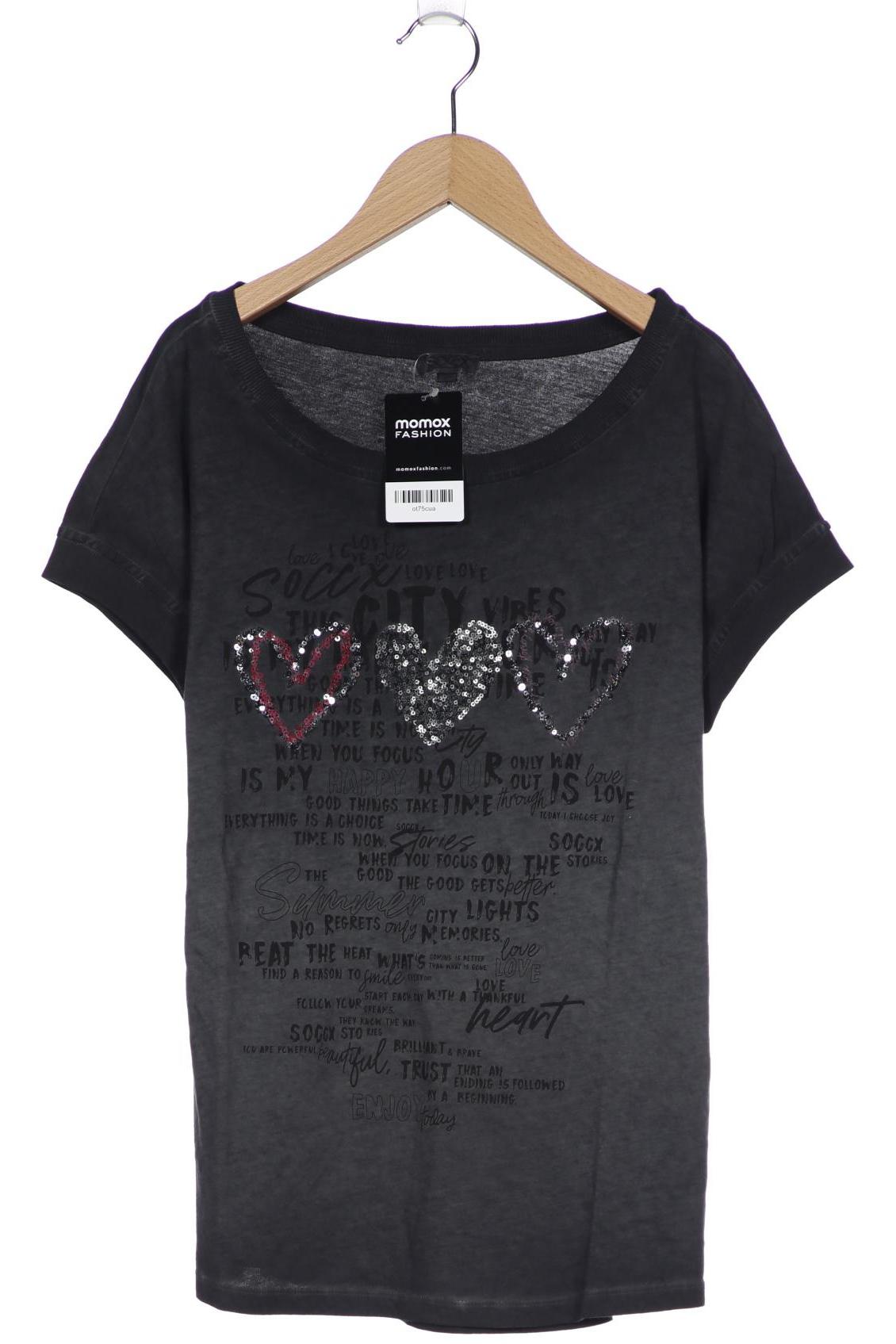 

Soccx Damen T-Shirt, grau, Gr. 38