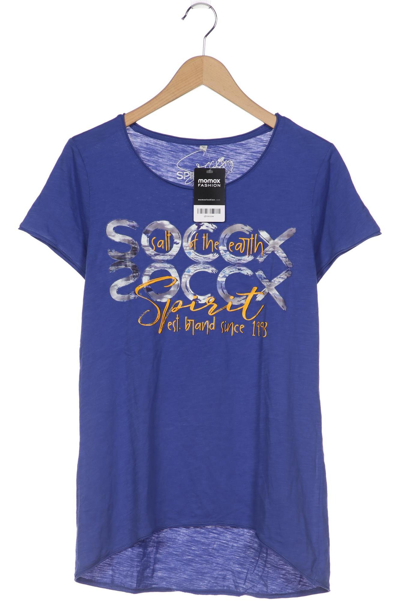 

Soccx Damen T-Shirt, blau, Gr. 40