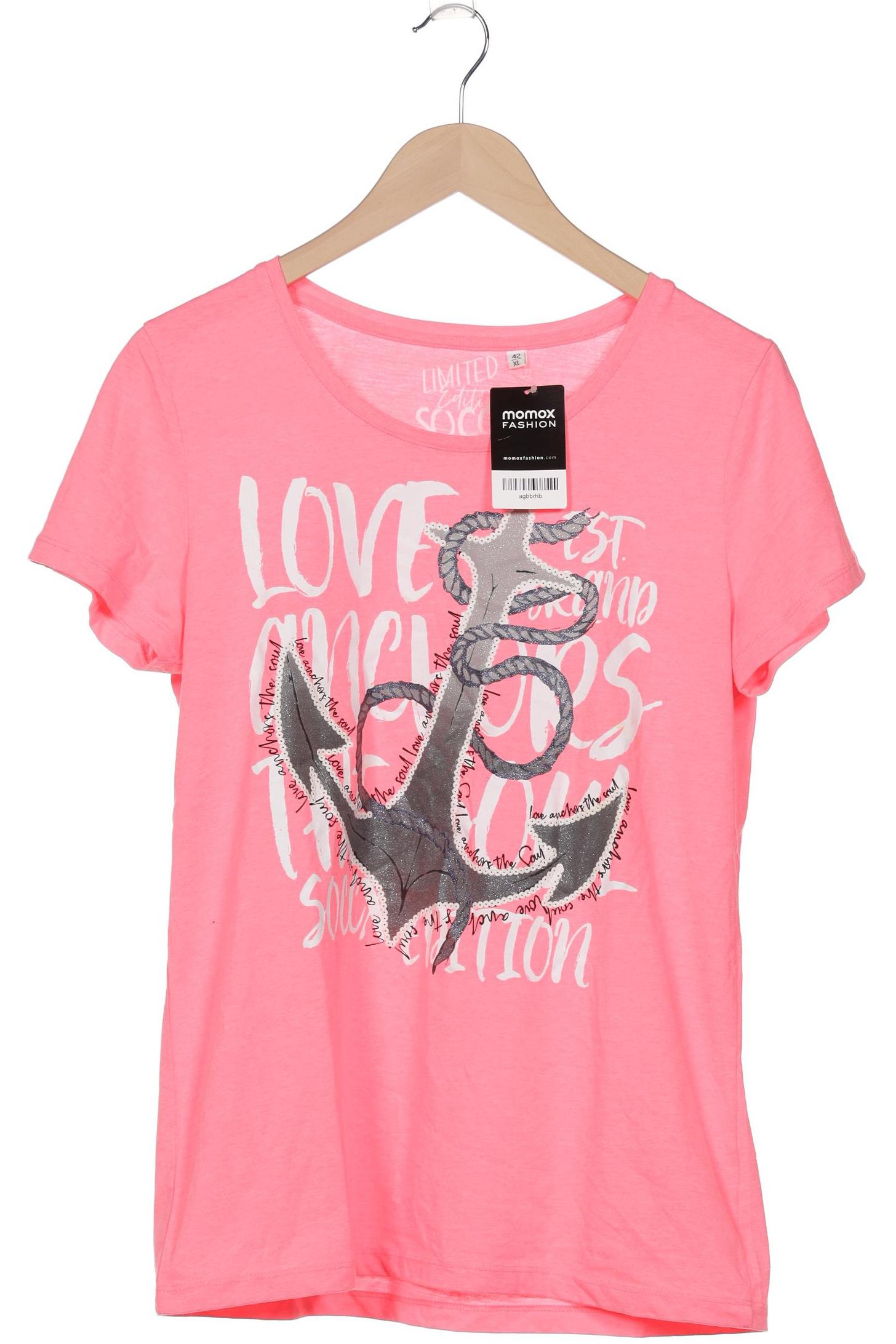 

Soccx Damen T-Shirt, pink, Gr. 42