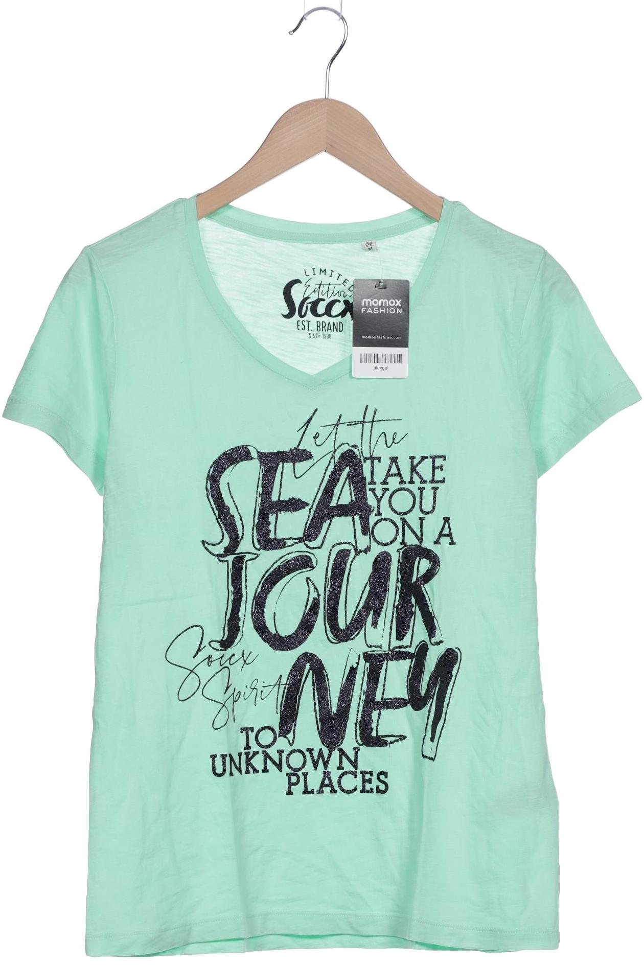 

Soccx Damen T-Shirt, hellgrün, Gr. 38