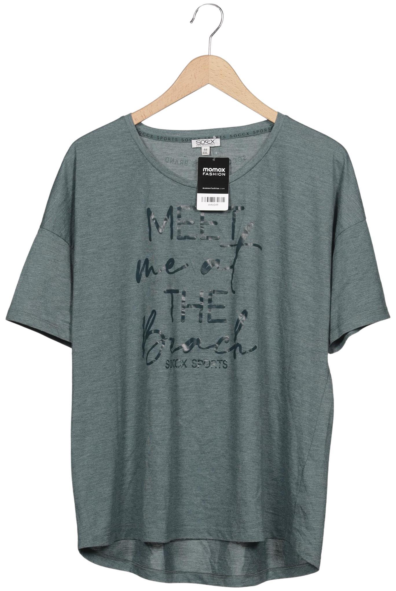 

Soccx Damen T-Shirt, grün, Gr. 44