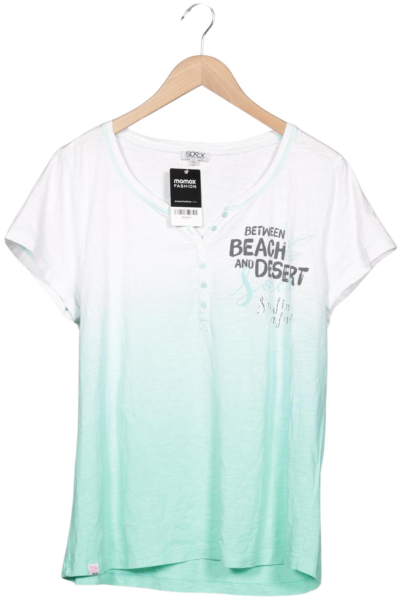 

Soccx Damen T-Shirt, türkis, Gr. 46